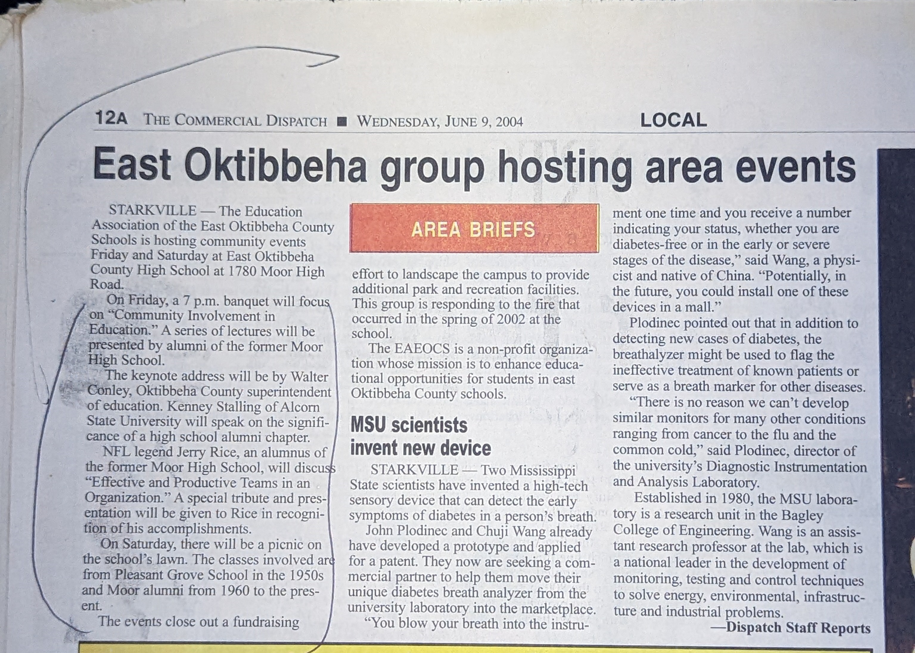Image of East Oktibbeha group hosting area events