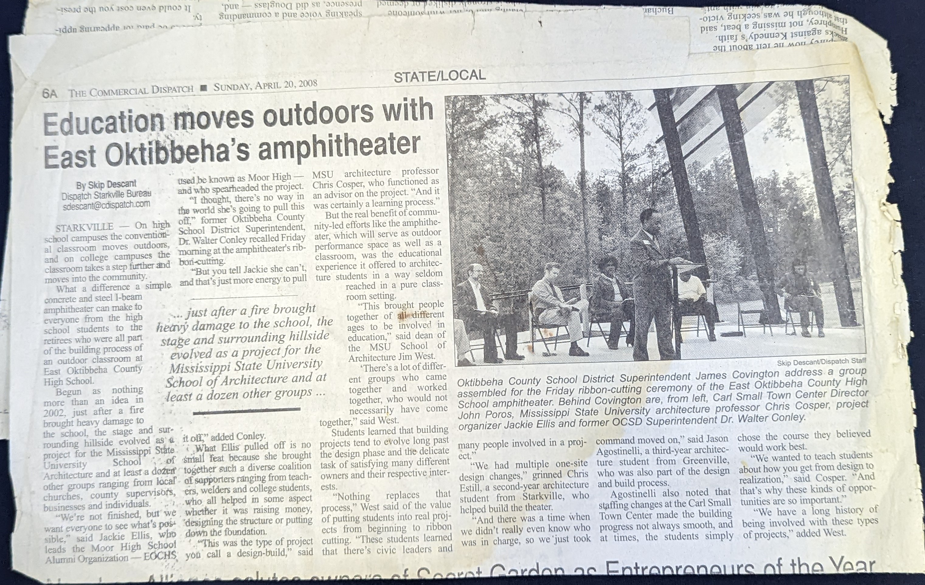 Image of Education moves outdoors with East Oktibbeha's amphitheater