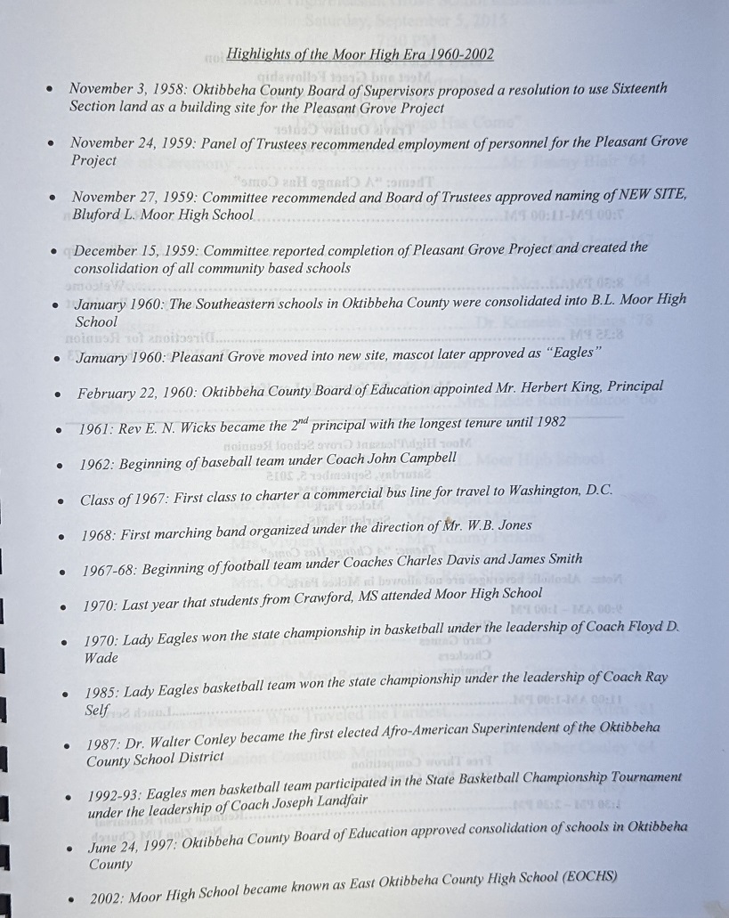 Image of Highlights of Moor High 1960-2002