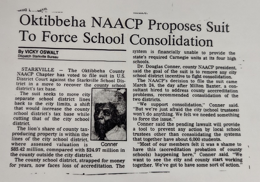 Image of NAACP Suit for Consolidation