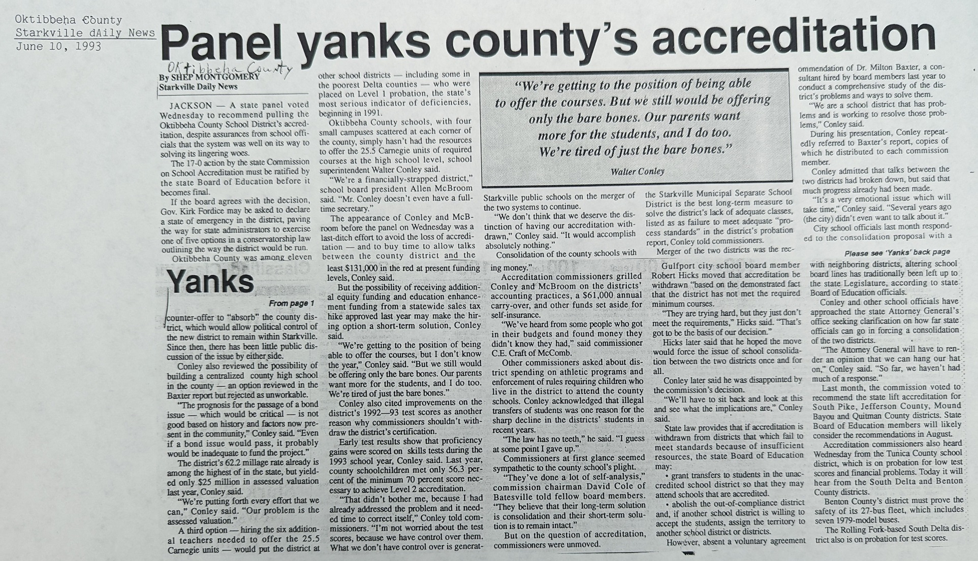 Image of Panel Yanks Accreditation
