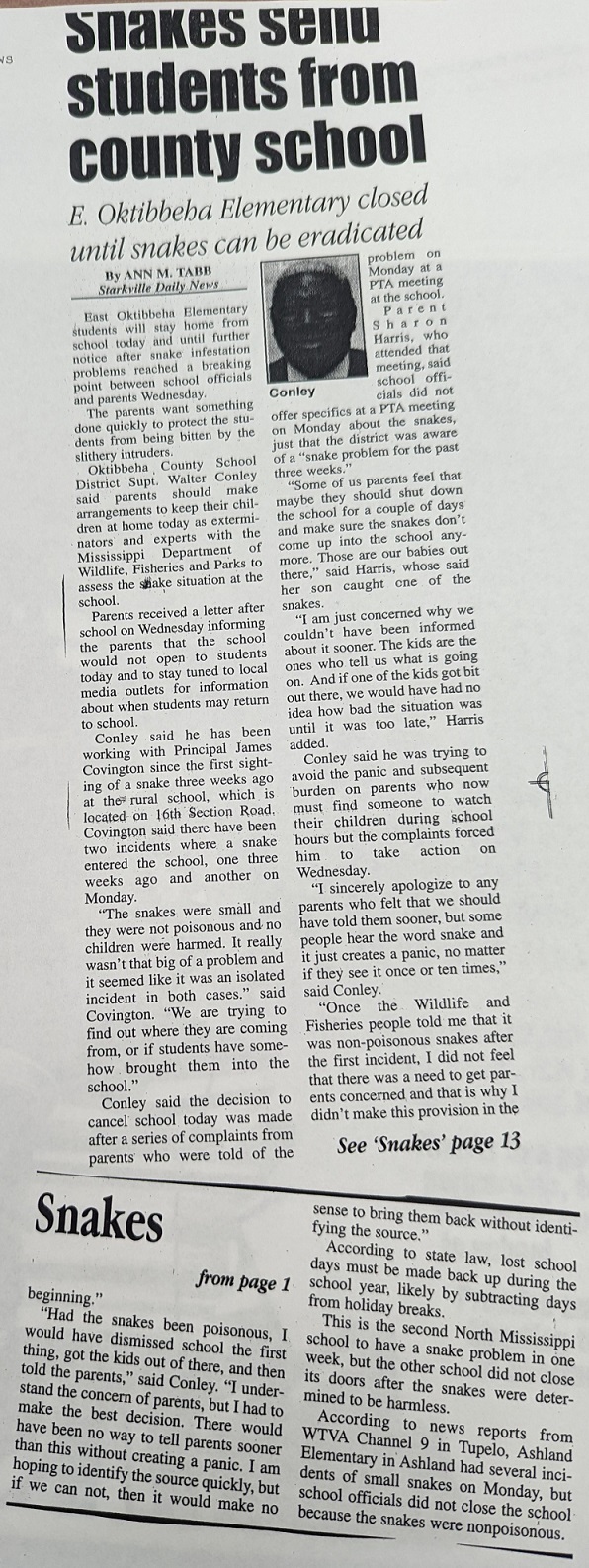 Snakes Send Students